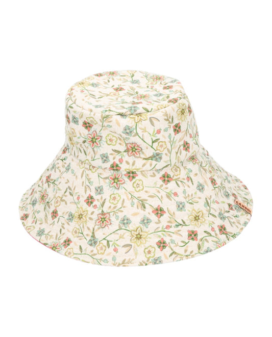 Sombrero Bucket Mavari reversible mini flor