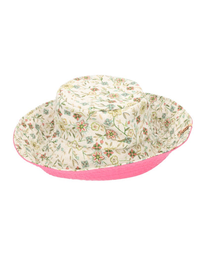 Sombrero Bucket Mavari reversible mini flor