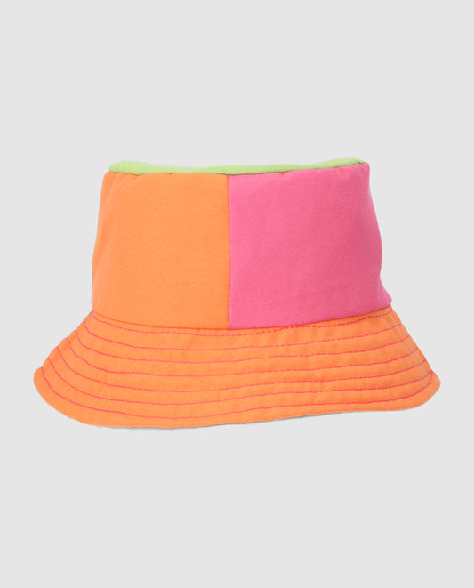 Sombrero Reversible tricolor naranja