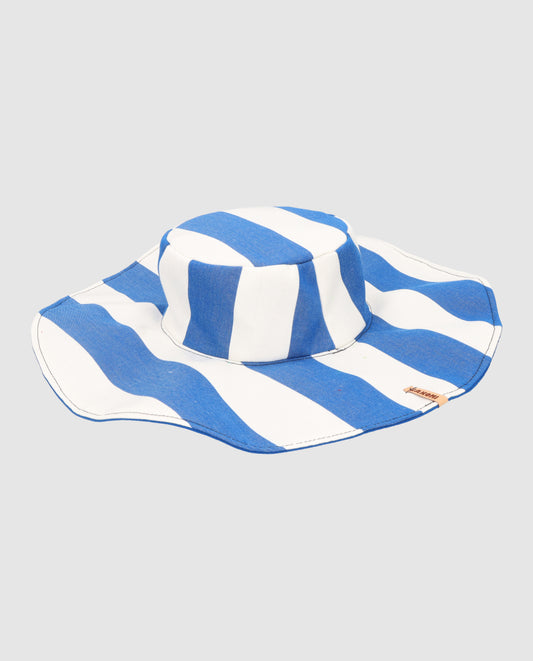 Sombrero Pamela reversible hamaca azul marino